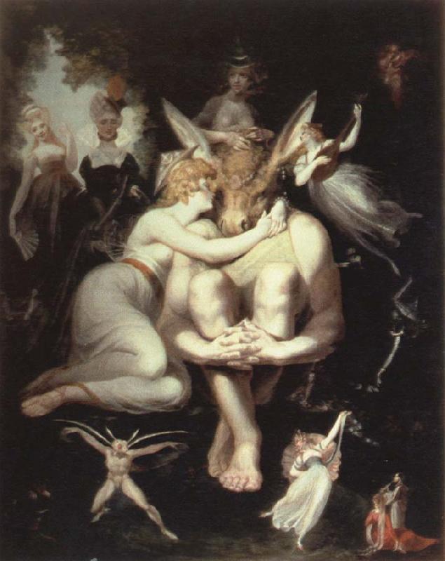 Henry Fuseli titania awakes,surrounded by attendant fairies oil painting image